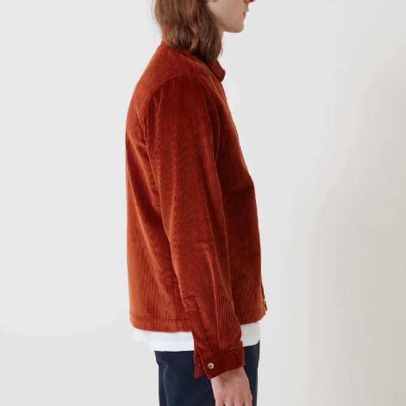 Bhode x Brisbane Moss Cord Full Zip Jacket, Men's Size M - Cinnamon - Picture 3 of 13